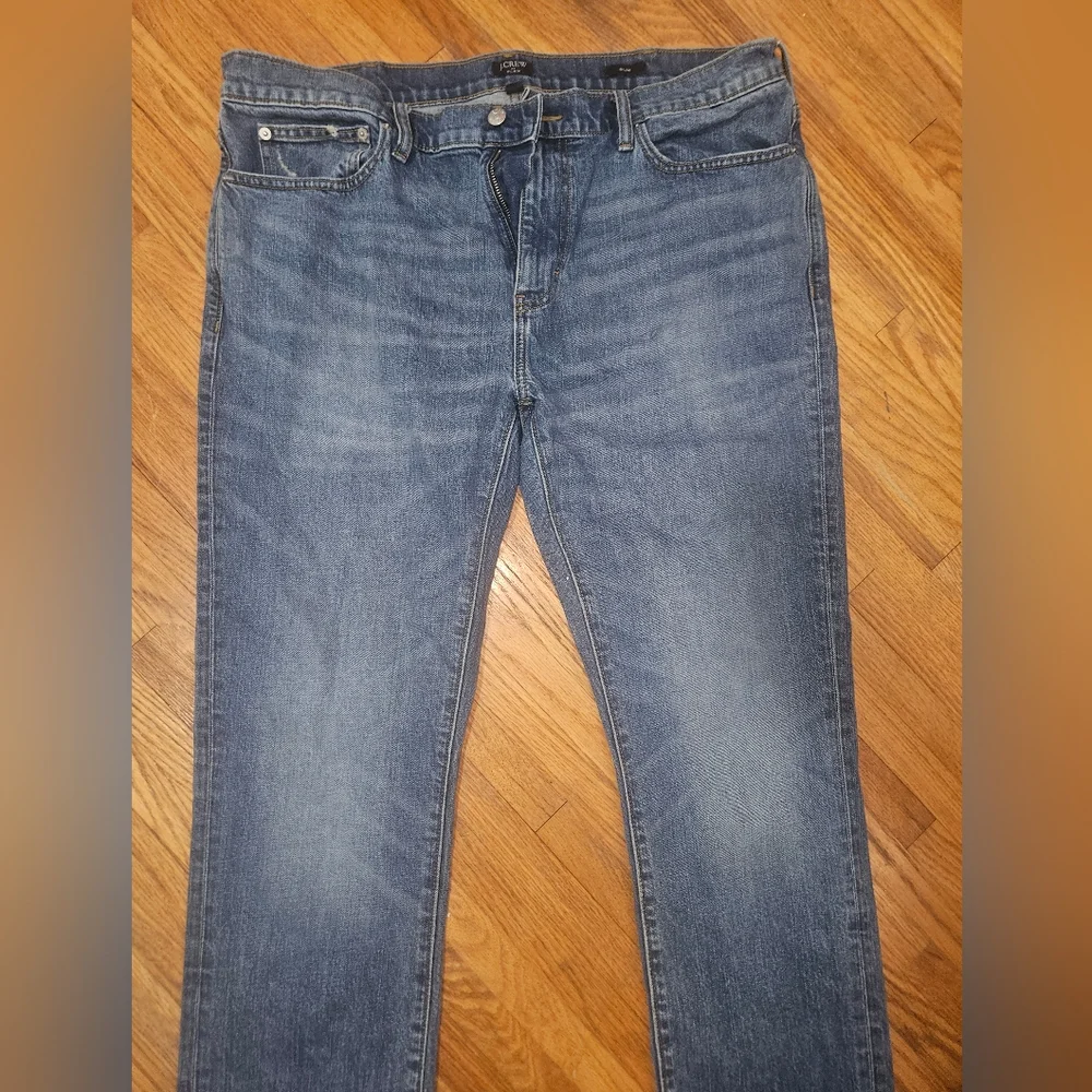 J. Crew Flex Men's Slim Blue Jeans W38 L32 Light Wash